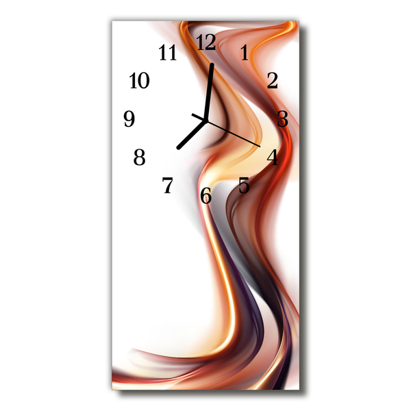 Glass Kitchen Clock Abstract