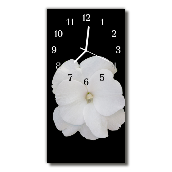 Glass Kitchen Clock Flower