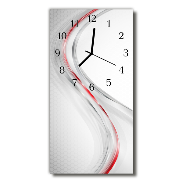 Glass Kitchen Clock Curve