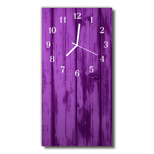 Glass Kitchen Clock Wood