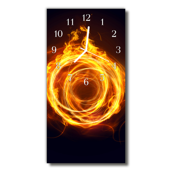 Glass Kitchen Clock Whirl