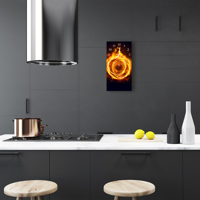 Glass Kitchen Clock Whirl