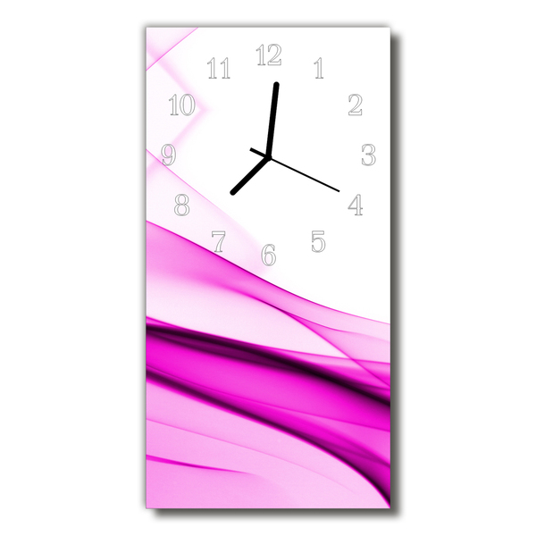 Glass Kitchen Clock Abstract