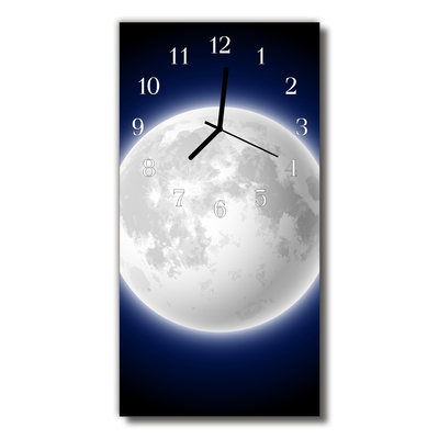 Glass Kitchen Clock Moon