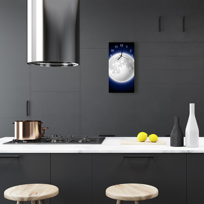 Glass Kitchen Clock Moon