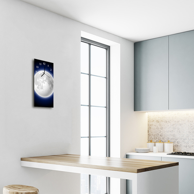 Glass Kitchen Clock Moon