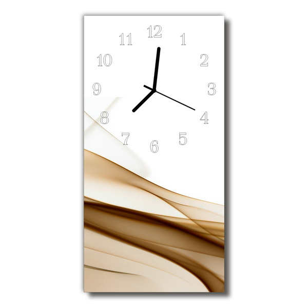 Glass Kitchen Clock Abstract