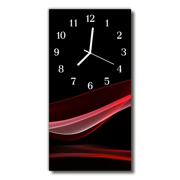 Glass Kitchen Clock Abstract