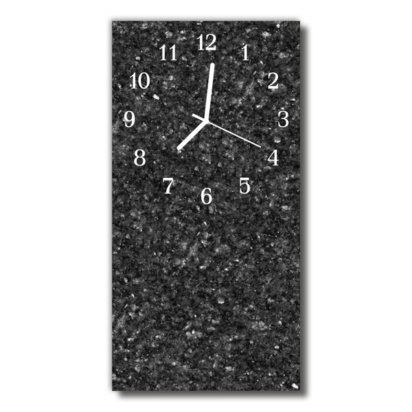 Glass Kitchen Clock Graphite