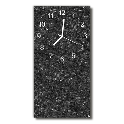 Glass Kitchen Clock Graphite