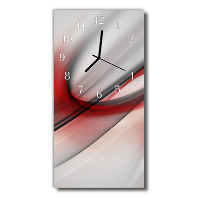 Glass Kitchen Clock Abstract