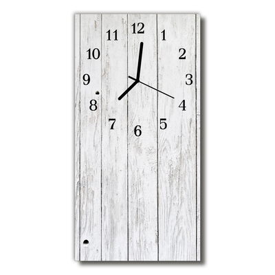 Glass Kitchen Clock Wood