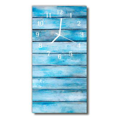 Glass Kitchen Clock Wood