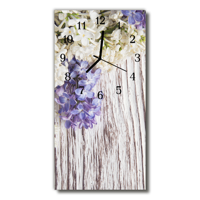 Glass Kitchen Clock Lilac