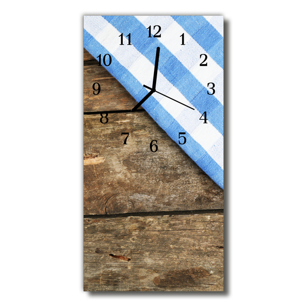 Glass Kitchen Clock Table cloth