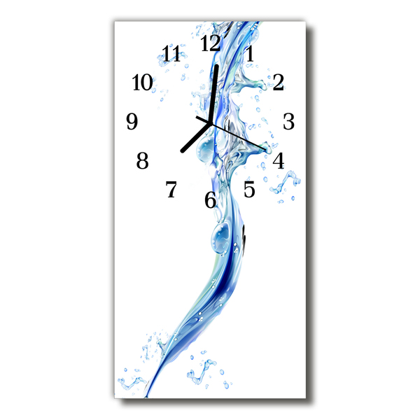 Glass Kitchen Clock Water