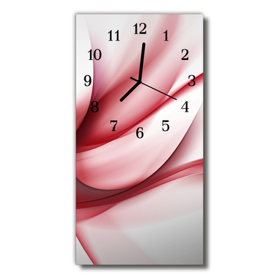 Glass Kitchen Clock Abstract