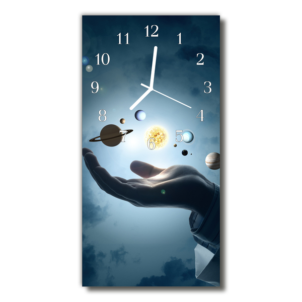 Glass Kitchen Clock Planet hand