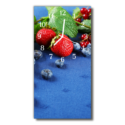 Glass Kitchen Clock Berry