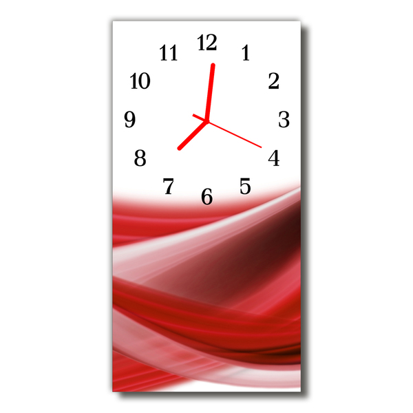 Glass Kitchen Clock Abstract