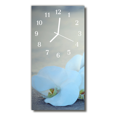 Glass Kitchen Clock Orchid