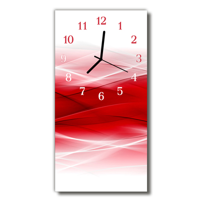 Glass Kitchen Clock Abstract