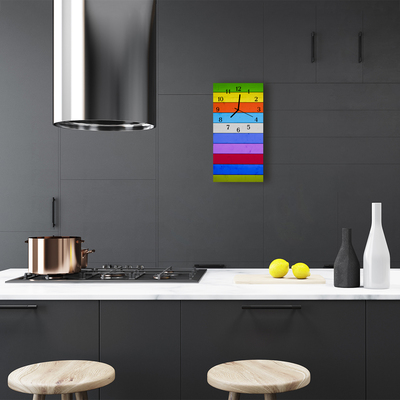 Glass Kitchen Clock Strip