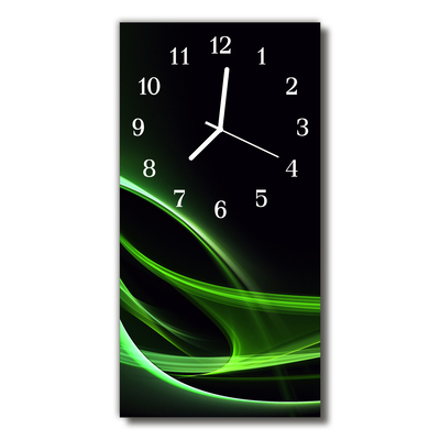 Glass Kitchen Clock Abstract