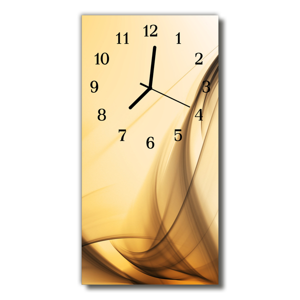 Glass Kitchen Clock Abstract