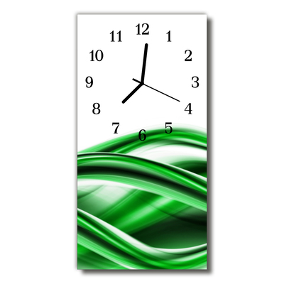 Glass Kitchen Clock Abstract