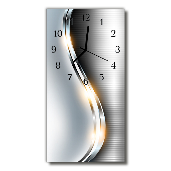 Glass Kitchen Clock Curves