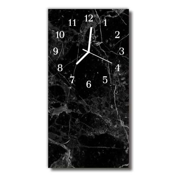 Glass Kitchen Clock Graphite