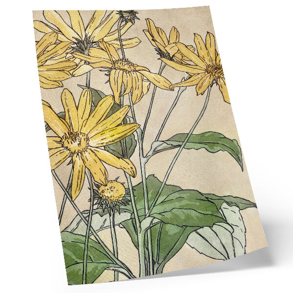 Decorative poster Sunflowers (1915) by Hannah Borger Overbeck