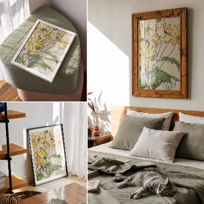 Decorative poster Sunflowers (1915) by Hannah Borger Overbeck