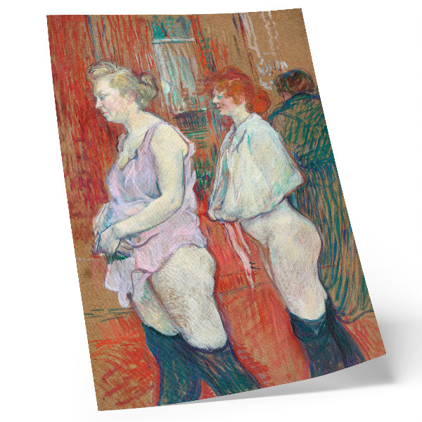 Poster Rue des Moulins (1894) high-resolution painting by Henri de Toulouse-Lautrec