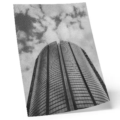 Premium wall art modern skyscraper featuring symmetrical elegance