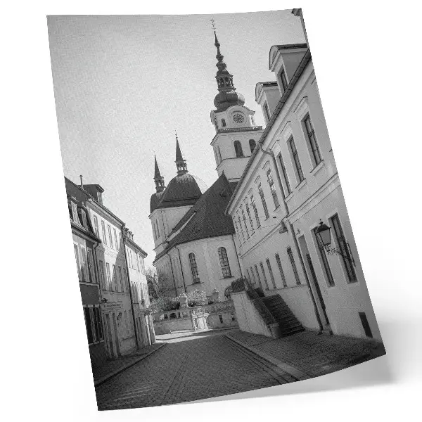 Premium wall art featuring historic buildings with elegant architectural details