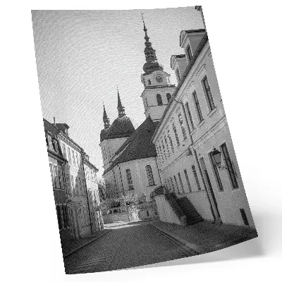 Premium wall art featuring historic buildings with elegant architectural details