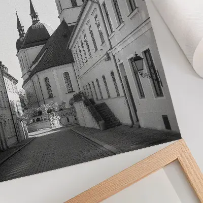 Premium wall art featuring historic buildings with elegant architectural details