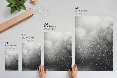 Premium wall art Subtle light gray bokeh delicacy