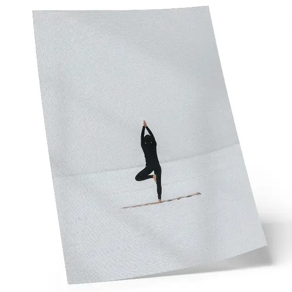 Yoga minimalism poster peace and harmony figure design