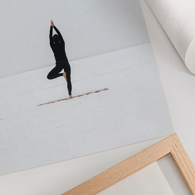 Poster Minimalism figure yoga peace harmony