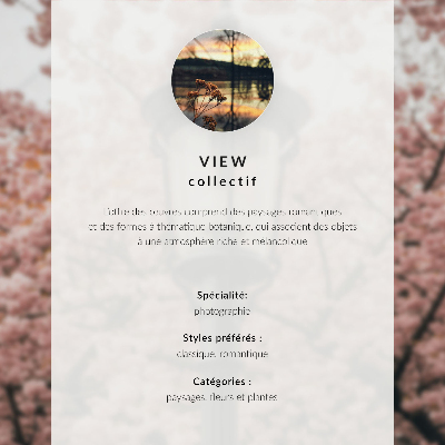 Decorative poster Pink trees black lantern nostalgic atmosphere