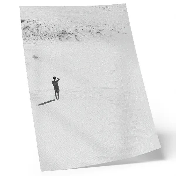 Art print minimalist solitude space peace illustration