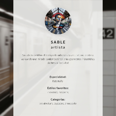 Poster Modern metro platform, dynamic architectural space
