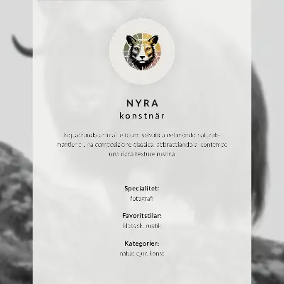 Poster black and white animal nature elegance design