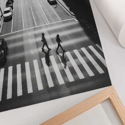 Art print Urban scene in black and white with a modern feel