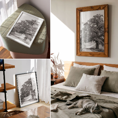 Decorative poster Monumental tree peaceful landscape spread