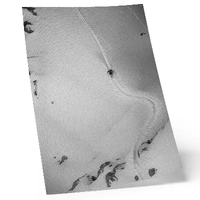 Premium wall art featuring perfect motion geometry and sport dynamics in a winter scene