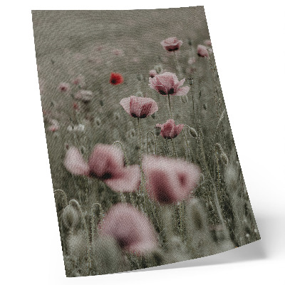 Art print Pastel poppies romantic atmosphere subtle flowers